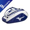 Mizuno Tennis Racket Bag TOUR09g 63GD3002 Blue X White (9 Pieces)