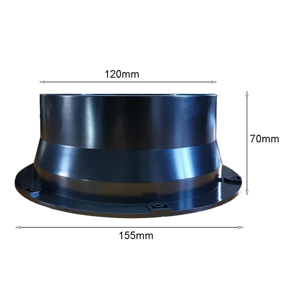 Duct Connector Hose Connector Air Ventilation Adapter Flange ABS Plastic For 100-250mm Dia Air Vent Connection Accessories