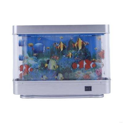 Virtual Ocean Toy Fish Tanks Lamp Perfect For Home And Office Decoration A0KF