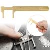 Double Scale Vernier Caliper Brass Jewelry Maker Measuring Ruler Authenticate Caliper120mm