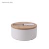 6 Inch Ceramic Butter Box with Lid Sealed Box Household Round Butter Boxs with Knife Butter Dish Cheese Boxs Kitchen Tableware