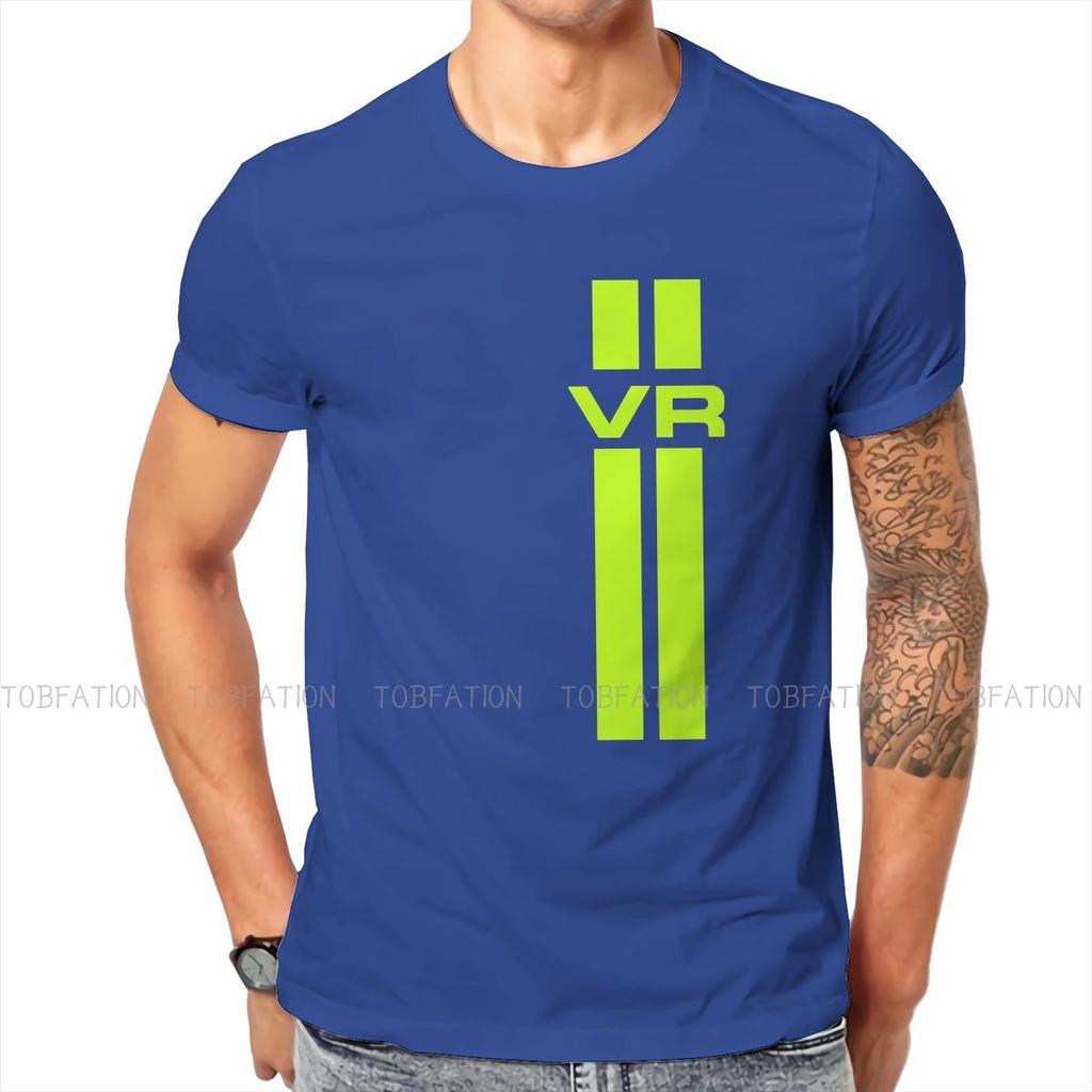 Moto Gp Rossi Vr Koszulka Klasyczny Graficzny Nastolatek Letnia Luźna Bawełniana Męskie Koszulki Harajuku Z Okrągłym Dekoltem Koszulka