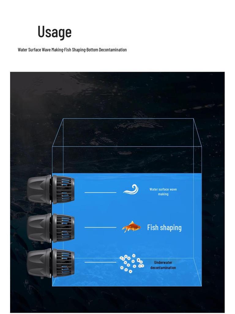Jebao Bluetooth Wave Maker for Aquariums - Smart Marine Tank Accessory