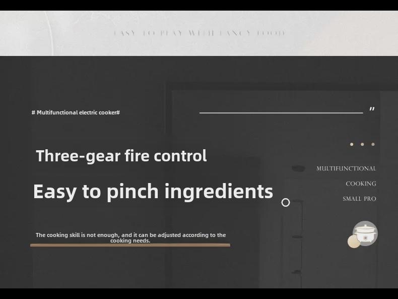 Multifunctional Mini Electric Cooking Pot - All-in-One Hot Pot for Solo Cooking