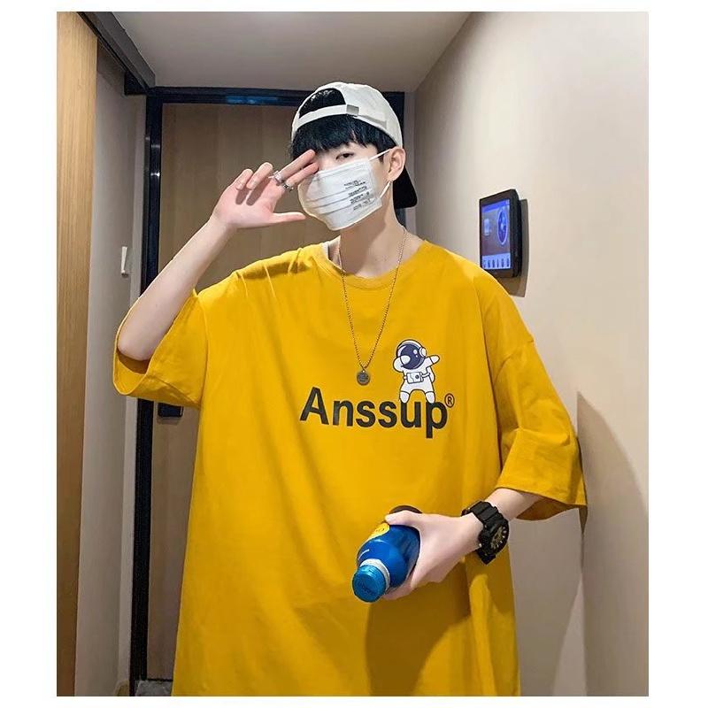 

Мужские футболки с коротким рукавом с буквенным графическим принтом и половиной рукава Футболка-пуловер Повседневная футболка Мужская повседневная футболка с круглым вырезом в стиле ретро 5XL жёлтый