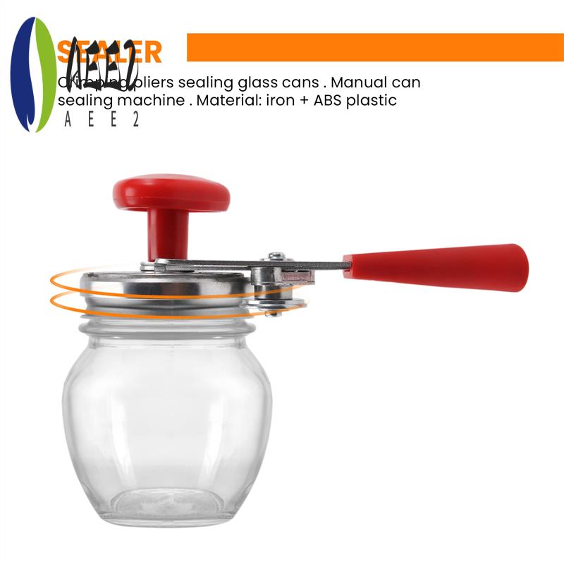 

AEE2-Manual Can Sealer Crimping Device Sealing Glass Cans Beader Manually Seaming Machine For Seaming Glass Jars 87Mm