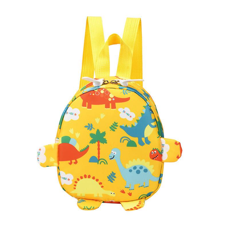 Charming Animal Print Mini Backpack For Kids With Soft Comfortable Straps And Lightweight Nylon жёлтый