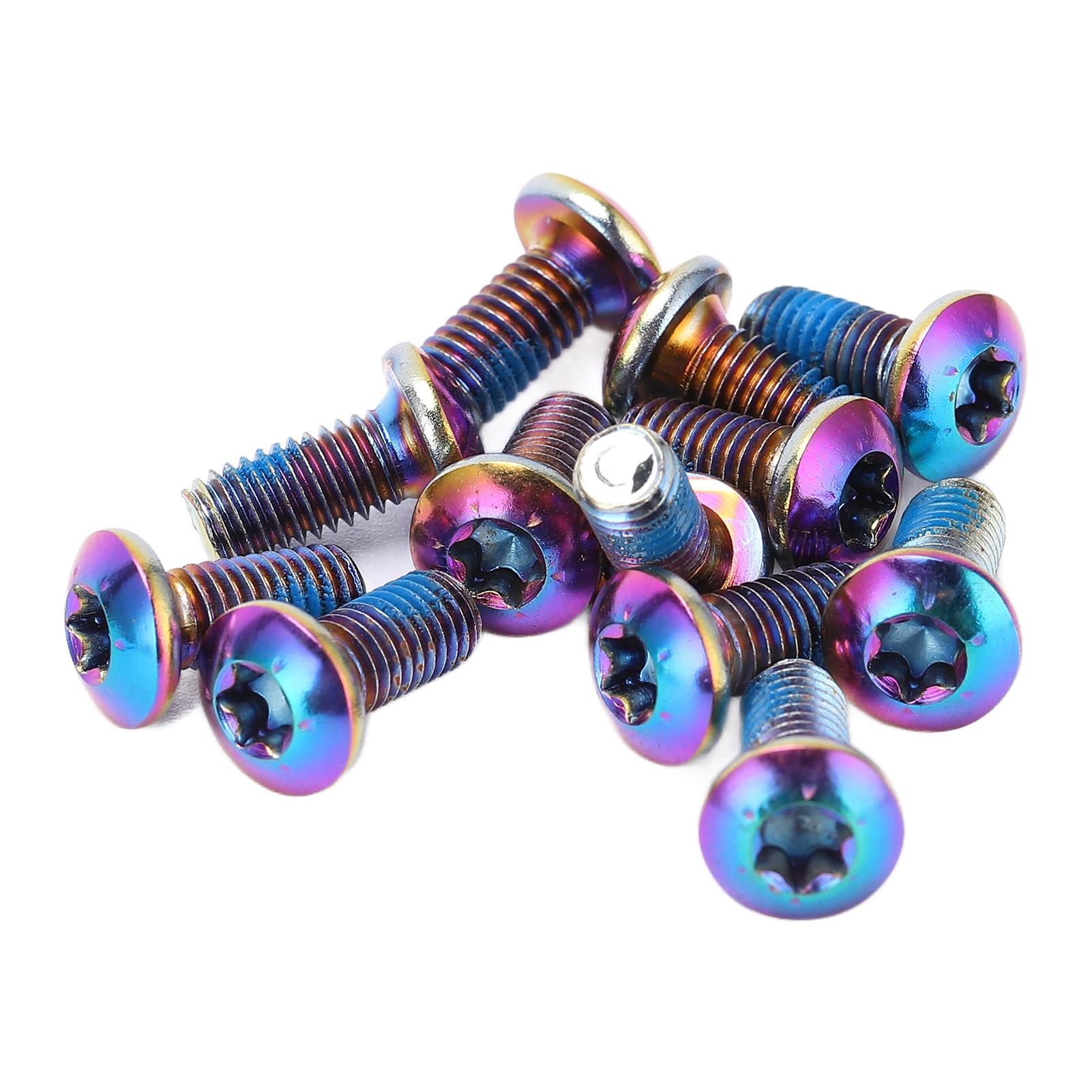 

12 шт. Болти ротора дискового гальма гірського велосипеда, легована сталь, гвинт диска гальма велосипеда T25 M5x10мм