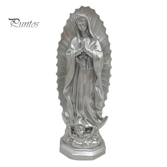 Unique Bookcase Accents Our Lady of Guadalupe Religious Statue, Virgin Mary Figurine, Resin Sculpture, Statement Piece for Cabinet Inspirational