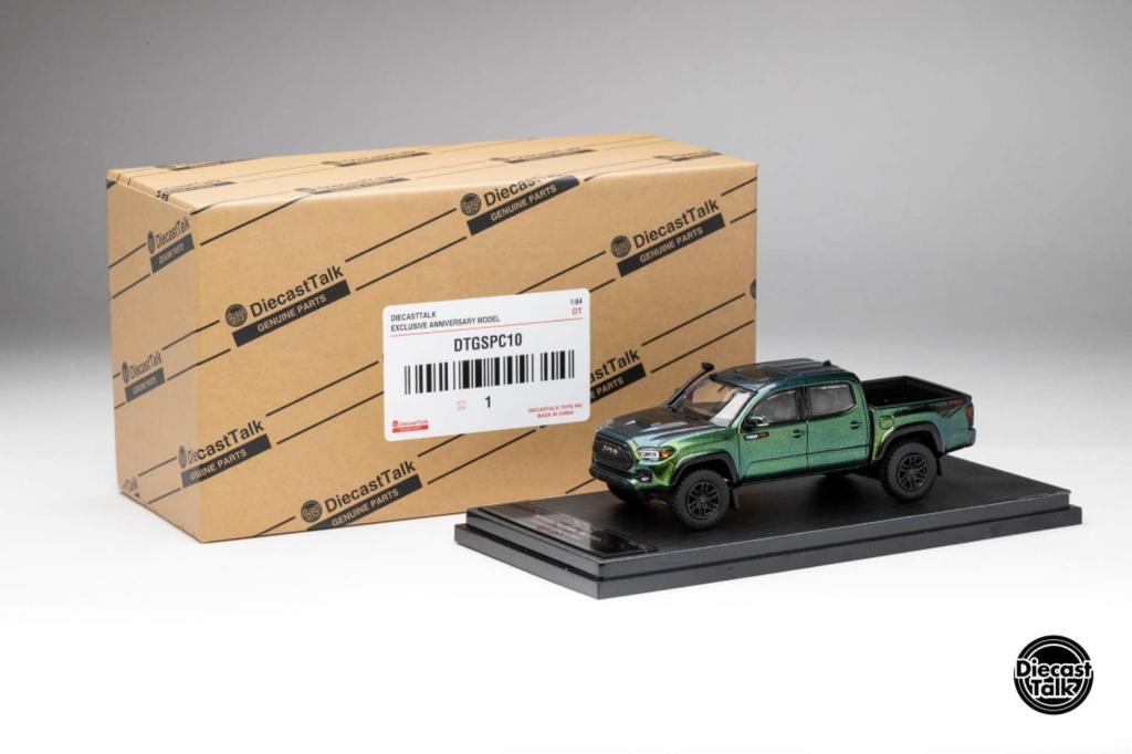 FREESTYLE GCD Scale Toyota Tacoma TRD PRO Magic Green DiecastTalk Custom Order Finished Model DTGSPC10 1/64