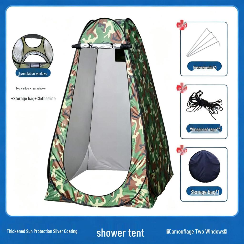 Portable Outdoor Shower & Privacy Shelter for Camping