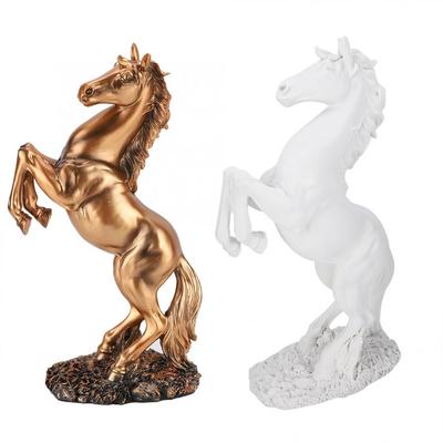 Sculpture de Cheval Style Européen Décoration de Bureau Maison Ornement Accessoires de Photographie Maison Pièce Bureau Mur Figurine Vintage Artisanat Décoration de Maison