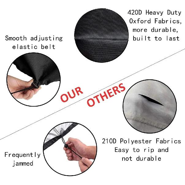 Tire Covers for Storage Large Tire Storage Bags Waterproof for Outdoor Indoor Update (Holding 4 Tires Up, Diameter 33")