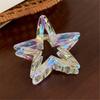 Trendy Point Star Acrylic Hair Claw Clip Multicolor Lightweight Hairpin For Girls Casual Fashion Accessories