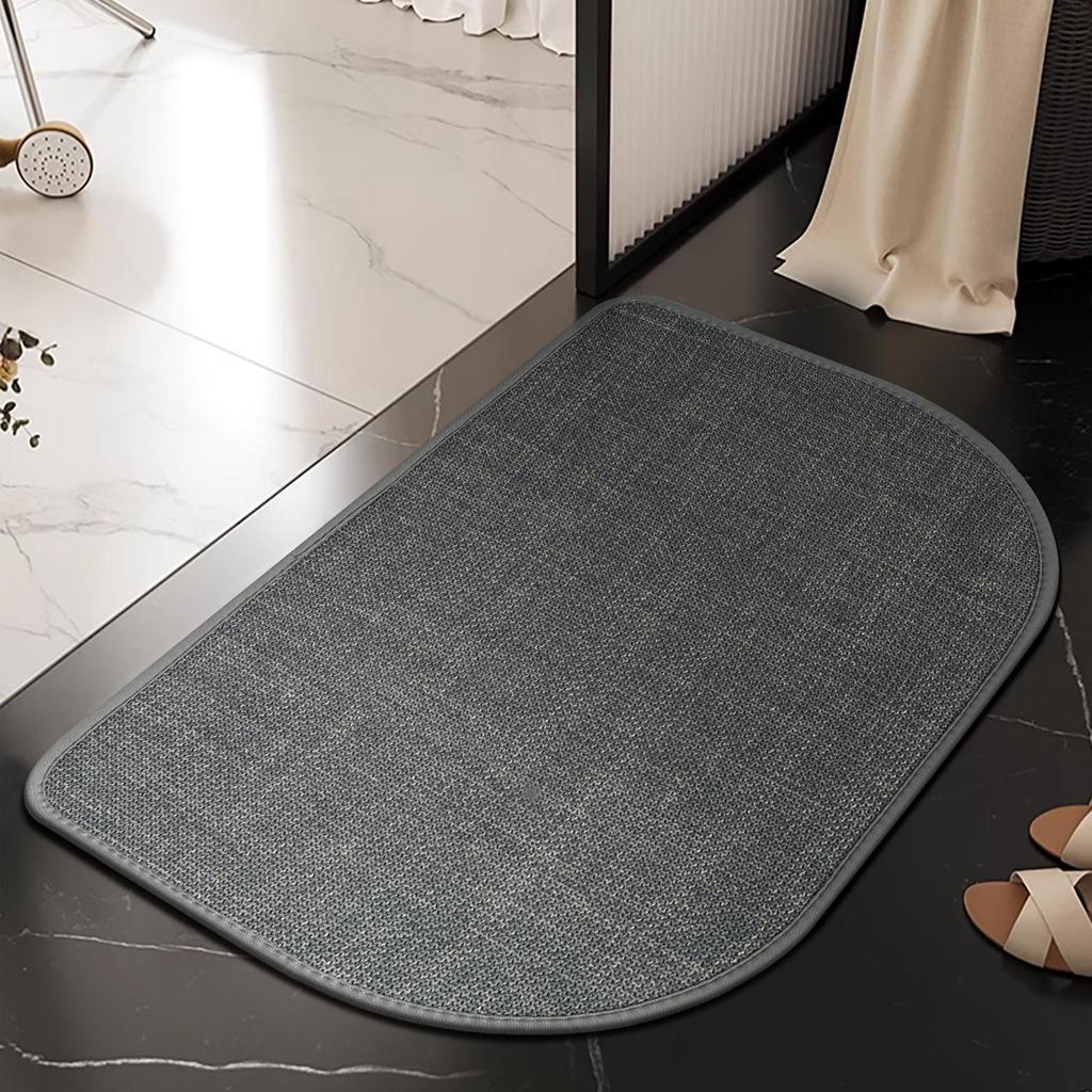Absorbent Non-Slip Bathroom Mat - Quick-Drying Toilet & Washroom Entrance Rug