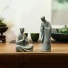 Wishing Monk Buddhist Micro Landscape Stone Fish Tank Moss Landscaping Zen Oriental Aesthetics Garden Ornaments