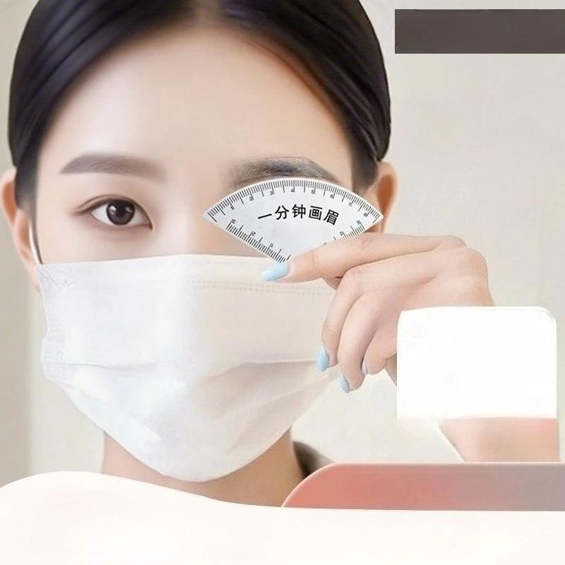 1PC Brow Shaping Stencil+Eyebrow Razors - 10 Blades, Instant Brow Shaper - Multi-Style Template Kit for Fast & Precise Shaping