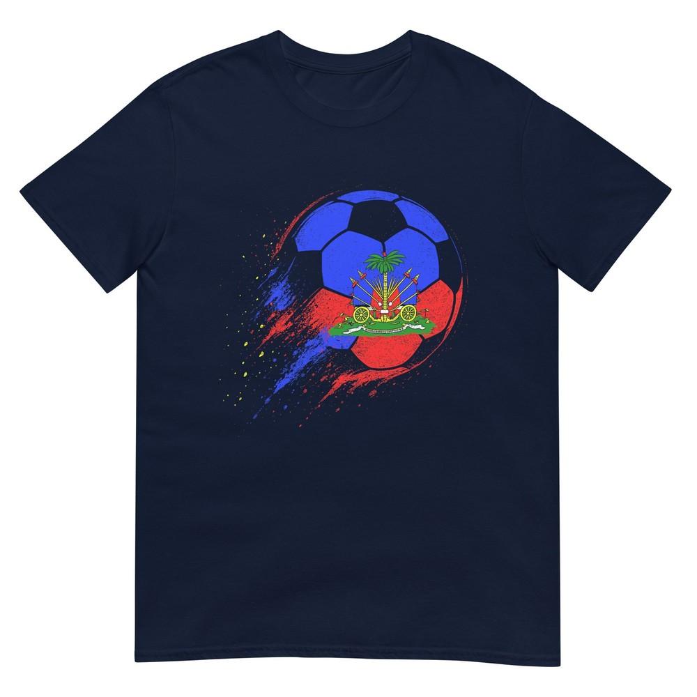 Haiti Ball Haitian Flag Pride Goal Player TShirt S
