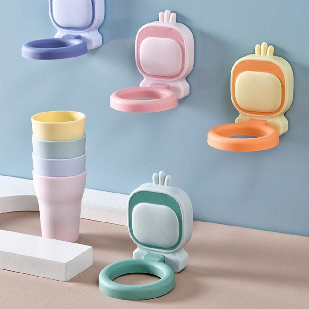 

с прочными клейкими полосками, чашка для мытья зубной щетки, пластиковый настенный держатель для зубной щетки, детский