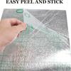 Marble Peel & Stick Baseboard Trim, 196.8"x3.95" Waterproof Self-Adhesive Wall Border, Removable PET Vinyl Sticker for Home Decor