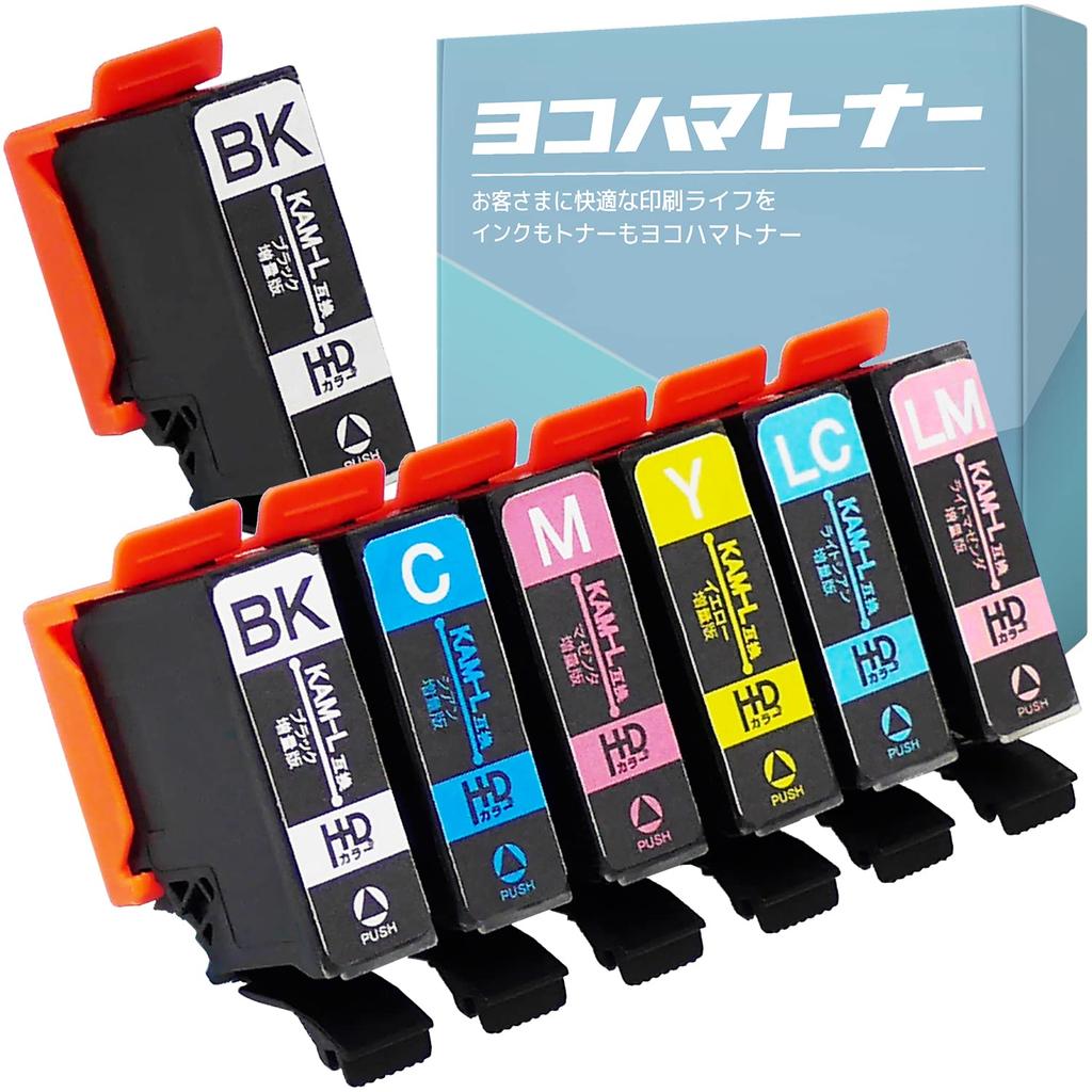 For Epson KAM compatible Camera compatible 6 color set 1 black Compatible ink Remaining amount display supported Supervised by Japanese engineers