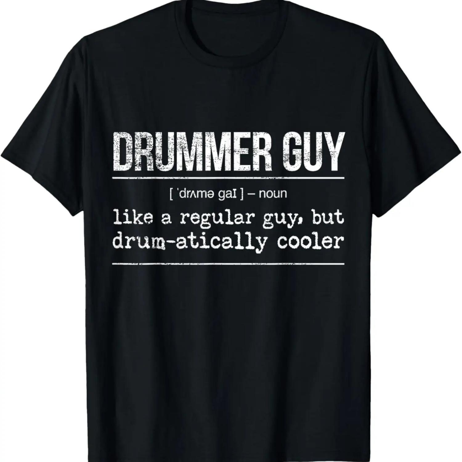 

Drumming - Drummer Guy - Funny Drummer T-Shirt XXXXXL чёрный