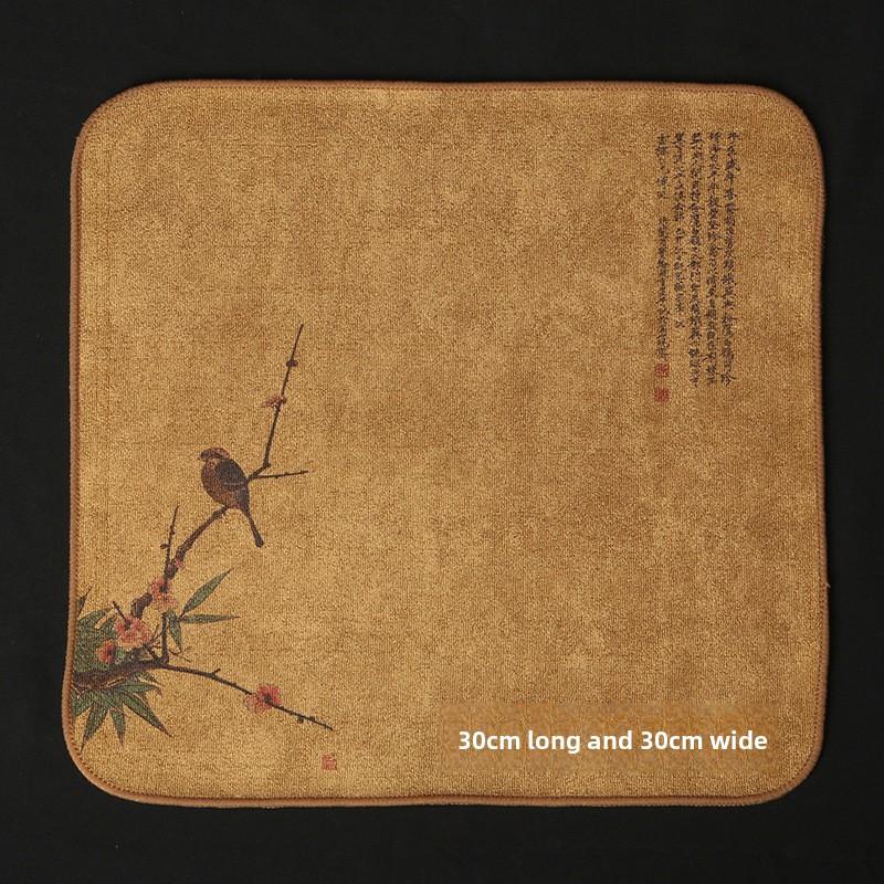 Prosop de ceai pictat Cârpă absorbantă Îngroșat Curățare masă Pânză de ceai Bumbac Casnic Bucătărie Cârpă de curățat Prosoape pentru curățat vase