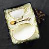 Exquisite European-Style Bone China Tea Cup & Saucer Set with Floral Design and Gold Trim