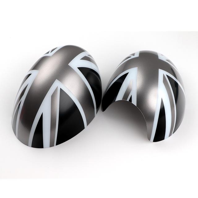 2pcs For Mini Cooper R50 R52 R53 Rearview Side Wing Mirror Sticker Cover Caps Union Jack Car Styling Accessories
