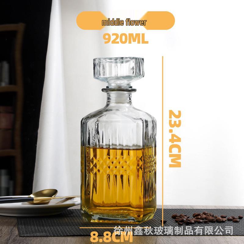 Crystal Whiskey & Wine Glass Bottles - Sealed & Empty for Homebrew