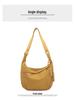2024 Japanese Minimalist Large Capacity Crossbody Bag for Women - Versatile Student & Shoulder Canvas Dumpling Bag