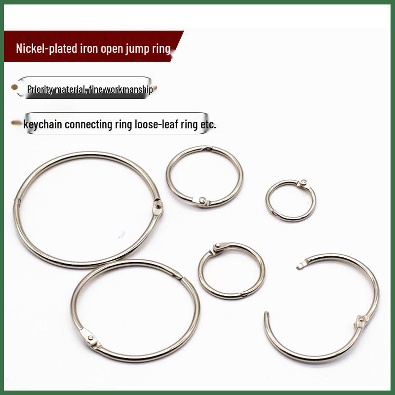 DIY Openable Iron Rings for Binding, Loose Leaf, Key Chains, and Curtains