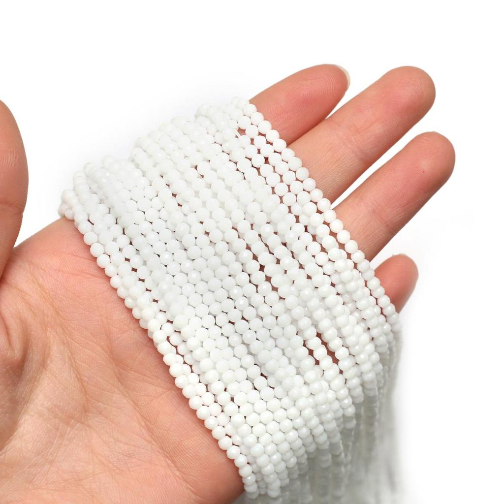 10 pasm fasetowanych koralików 3 mm Spinelowe koraliki izolacyjne do wyrobu biżuterii DIY Naszyjnik Bransoletka Kolczyki Akcesoria