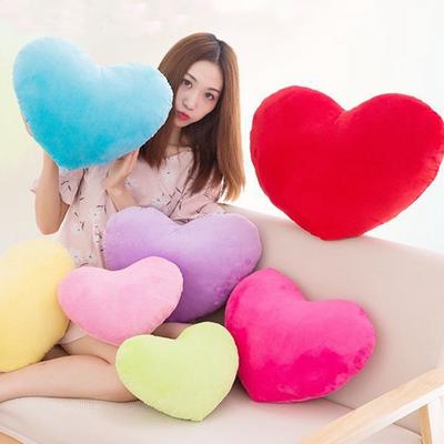 Heart Shape Throw Pillow Sofa Toy Stuffed Plush Doll Home Decorative Cushion