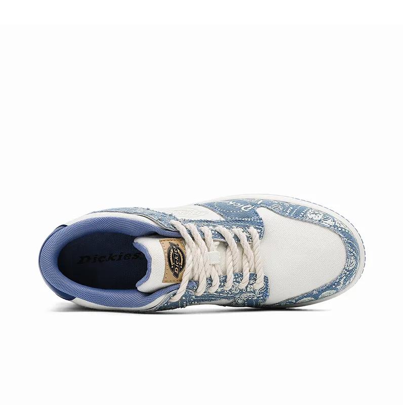Dickies Breathable Low top Skateboard Shoes Unisex White Blue (Unisex) Skate Shoes