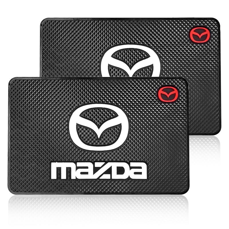 1Pcs Car Emblem Anti Slip Pad Phone Holder Non-Slip Mat Car Stlying For Mazda 6 3 CX5 5 2 323 CX7 Demio Atenza Axela MX30 CX30 CX3 CX9 RX8 RX7