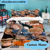 Benutzerdefinierter Name Ed Sheeran Musik Bettwäsche Set 3tlg, Bettwäsche Set Enthält 1 Stück Bettbezug Und 2 Stück Kissenbezüge für Schlafzimmer, Wohnheim Geschenk