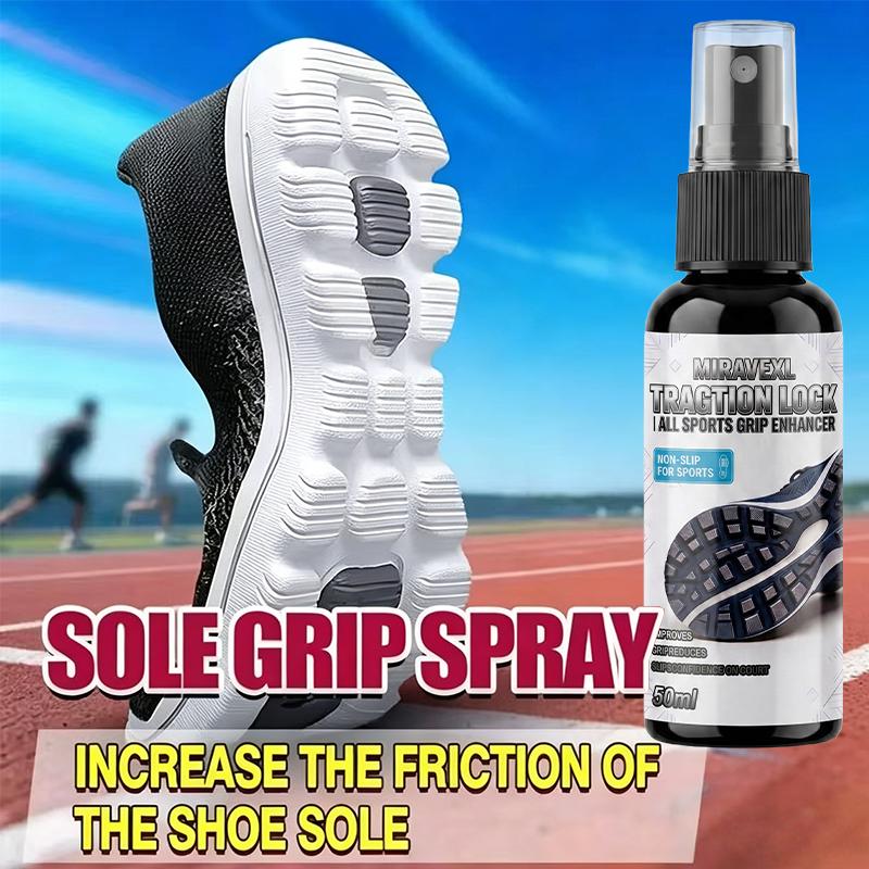 Spray Antiscivolo per Scarpe 50ml Miglioratore di Trazione Liquido Antiscivolo per Suole per Sport da Campo come Pallacanestro Pallavolo Tennis Palestra Scarpe da Ginnastica