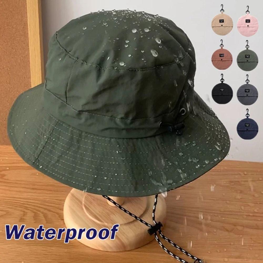 Anti-UV Summer Bucket Hat Waterproof Sun Hat Portable Panama Hat Fishing