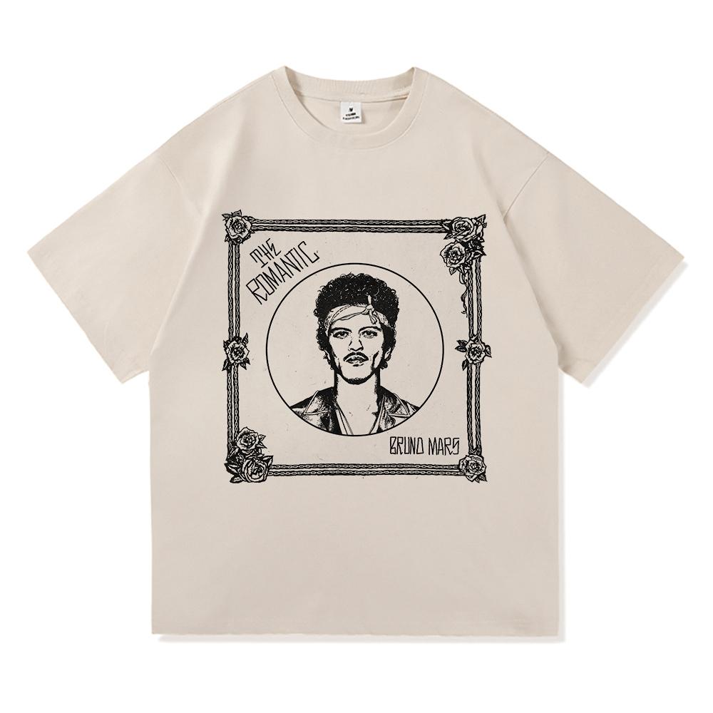 Bruno Mars Das RoUnisextic T-Shirt 2026 Neues Album Retro UnisexDamenbekleidung Harajuku Hochwertige Oberteile Baumwoll-T-Shirts Vintage