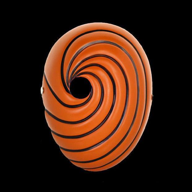 Naruto mask, Halloween party mask, Naruto anime, Uchiha Obito, resin latex mask