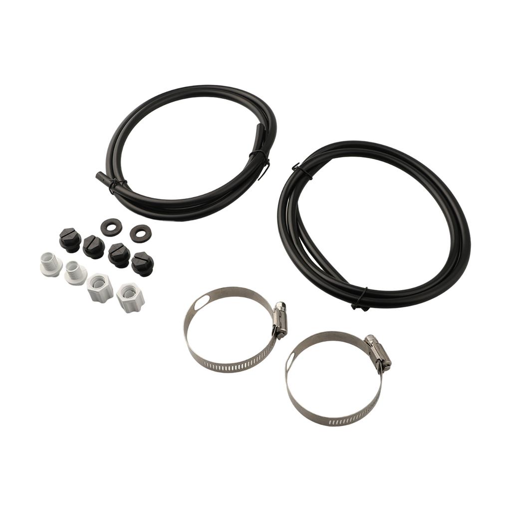 Washers Nuts Saddle Clamps Tube Chlorinator Tubing Off-Line Pool Accessories 2 Sets Pipe: 4ft Silver Practical