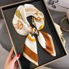 New Korean Silk Square Scarf High-end Scarf with Fashionable and Versatile Neck Protection Professional Scarf with Silk Scarf