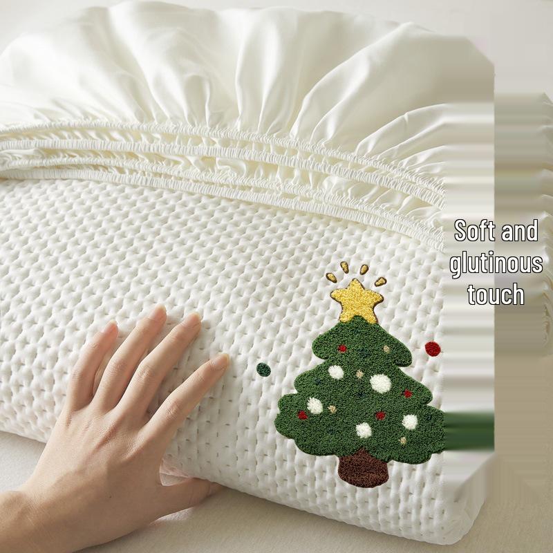 Spring & Summer Chenille Embroidery Quilted Fitted Sheet Mattress Protector