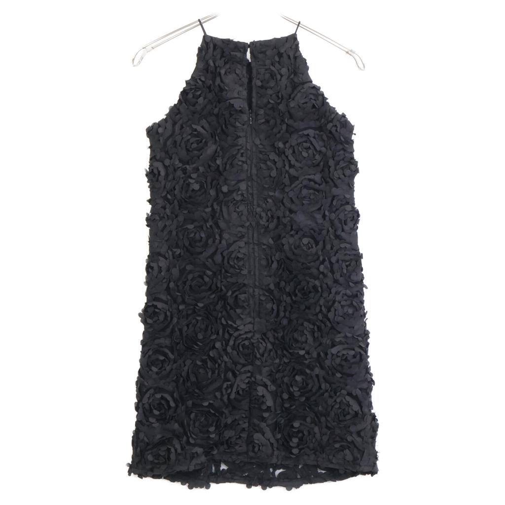 Eimy Istoire 25AW Black 1125330632 Volume Flower Motif American Style One-Piece Dress S blackUsed