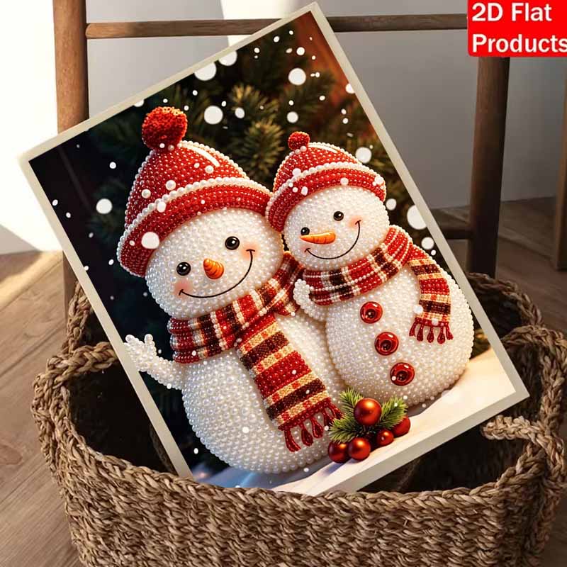 Christmas Snowman Pearl Painting Art Painting Kit Handmade Diy Home Decoration Painting