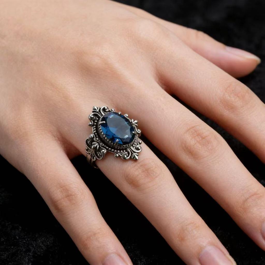 New Zircon Ring Simple Elegant Enhances Your Temperament.