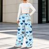 Fashionable Girls' Flannel Warm Loose Printed Pants