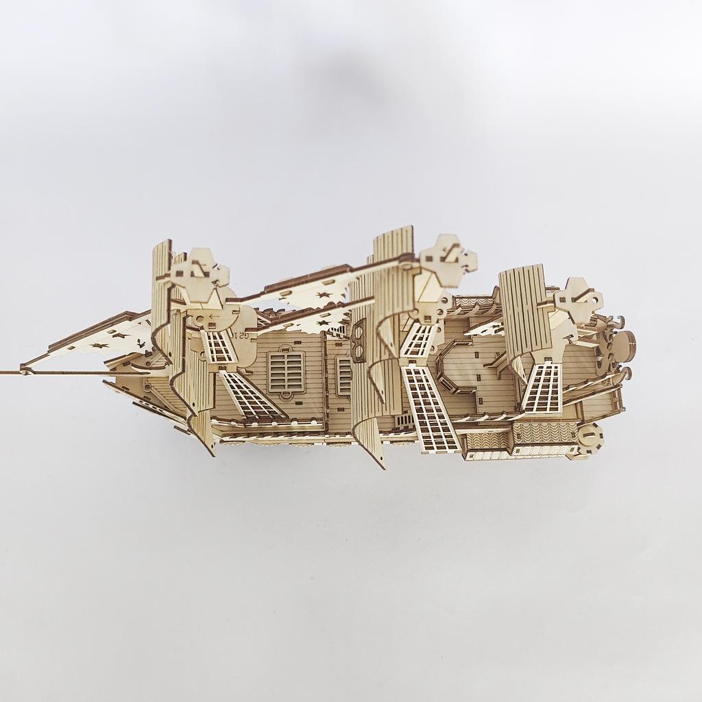 Diy Wooden Puzzle Ship: The Dutchman 3D Handcrafted Model The Perfect Gift Choice For Birthdays, Halloween, And Christmas
