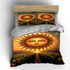 Radiant sunface with sunflowers. Bedding sets Duvet cover sets Duvet covers Pillowcases(1 * Duvet Cover 2 * Pillowcases without duvet insert)